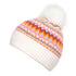 Boardmans Freya Fairisle Hat Faux Fur Pom Cream Multi