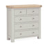 Provence Oak Stone Grey 2 Over 3 Chest Of Drawers.