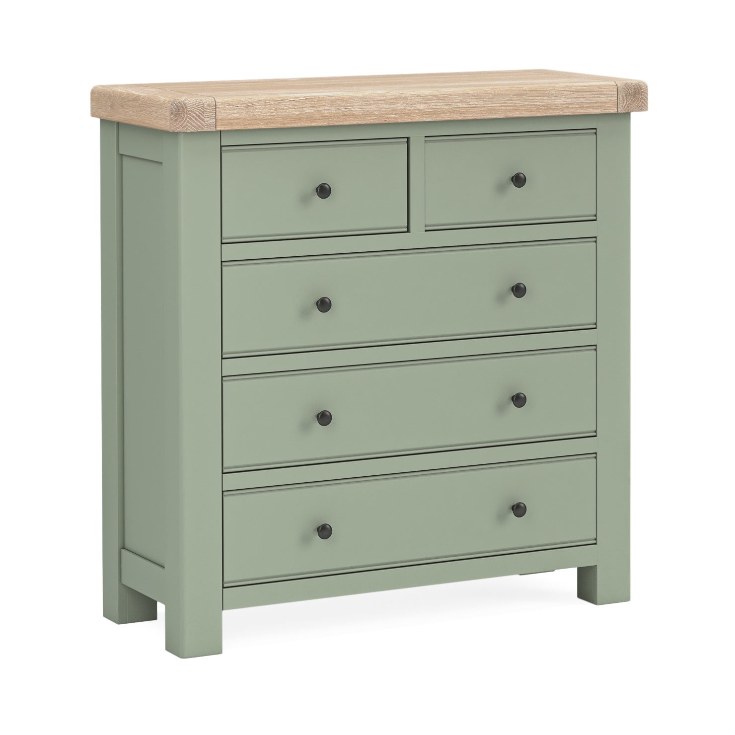 Provence Oak Sage 2 Over 3 Chest Of Drawers.