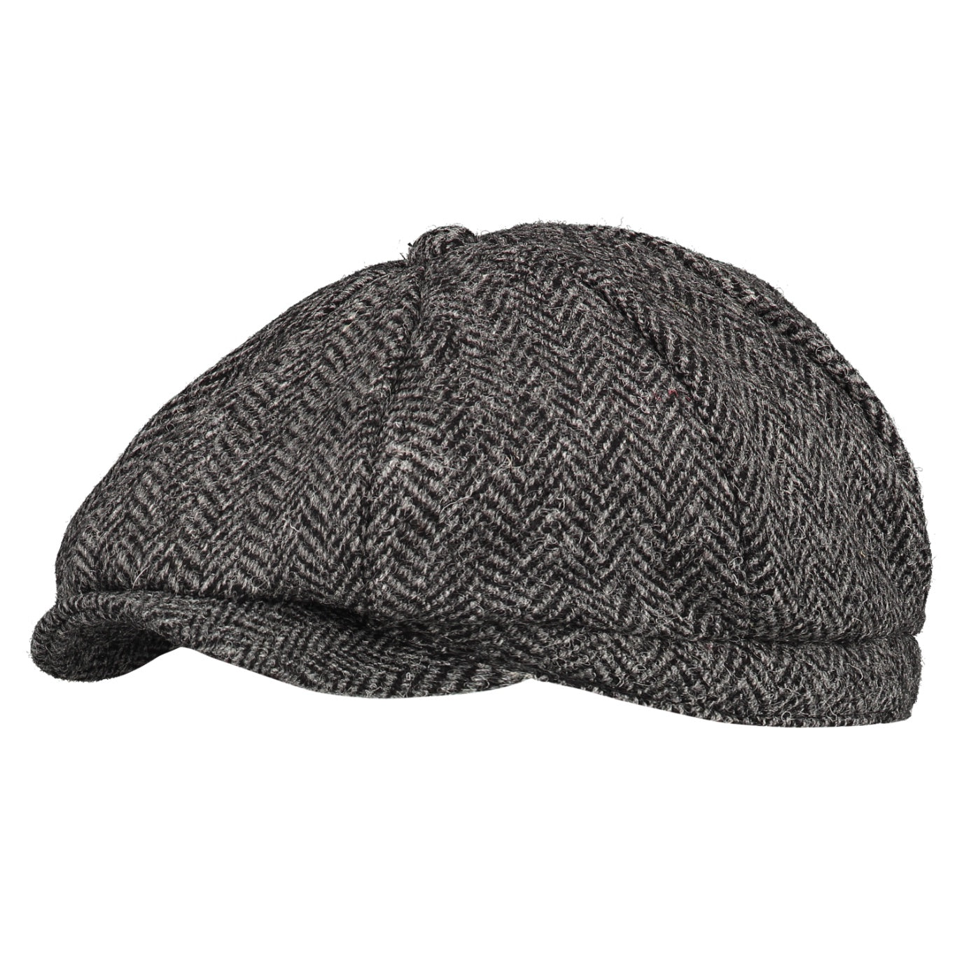 Boardmans Mens Harris Baker Boy Hat Black Tweed