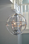 Laura Ashley Ceiling  Aidan LA3713710-Q Glass & Polished Chrome 3 Light Globe Chandelier