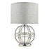 Laura Ashley LA3742828-Q Aiden Glass & Polished Chrome Globe Table Lamp with Shade