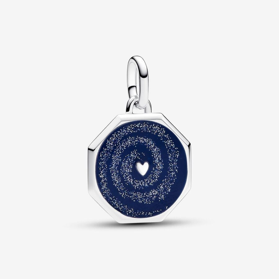 Pandora ME Galaxy Heart Medallion Charm