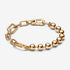 Pandora ME Shine Metal Bead & Link Chain Bracelet