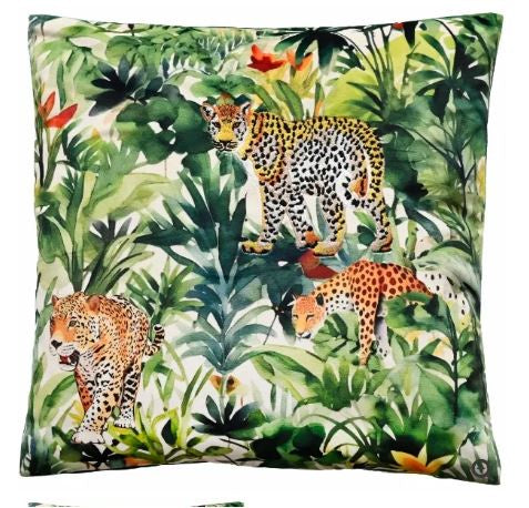 Malini Jolie Embroidered Tigers Cushion
