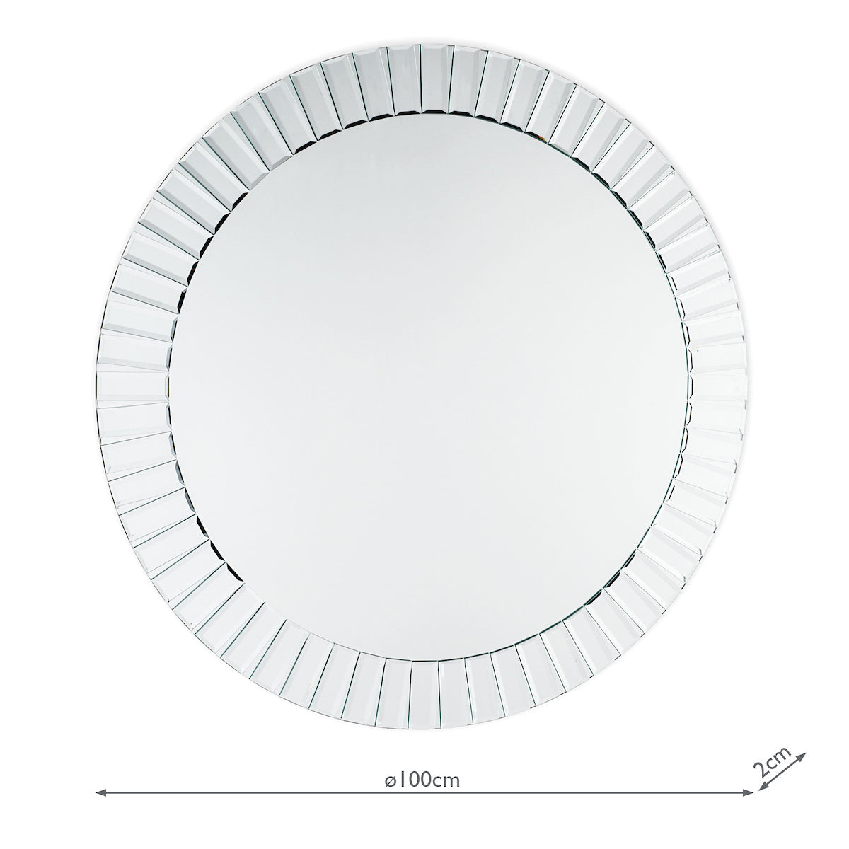 Laura Ashley Capri Large Round Mirror LA3488381-Q