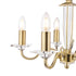 Laura Ashley Carson Cut Glass & Antique Brass LA3552999-Q   5 Light Ceiling Light Chandelier