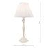 Laura Ashley Ellis Satin-Painted Spindle LA3567334-Q Table Lamp with Ivory Shade