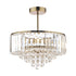 Laura Ashley Vienna Crystal & Antique Brass 3 Light LA3599070-Q   Semi Flush Ceiling Light