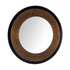 Laura Ashley Cara Large Mottled Bronze Round Mirror LA3624477-Q