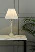 Laura Ashley Ellis Satin-Painted Spindle LA3702783-Q Table Lamp Grey with Ivory Shade