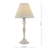 Laura Ashley Ellis Satin-Painted Spindle LA3702783-Q Table Lamp Grey with Ivory Shade