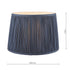 Laura Ashley Hemsley Pleated Table Lamp Shade LA3712378-Q Midnight Blue 8''