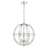 Laura Ashley Ceiling  Aidan LA3713710-Q Glass & Polished Chrome 3 Light Globe Chandelier