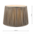 Laura Ashley Hemsley Pleated table LA3713802-Q Lamp Shade Charcoal 10''