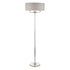 Laura Ashley Sorrento Polished Nickel 3 Light Floor LA3718280-Qloor Lamp with Silver Shade