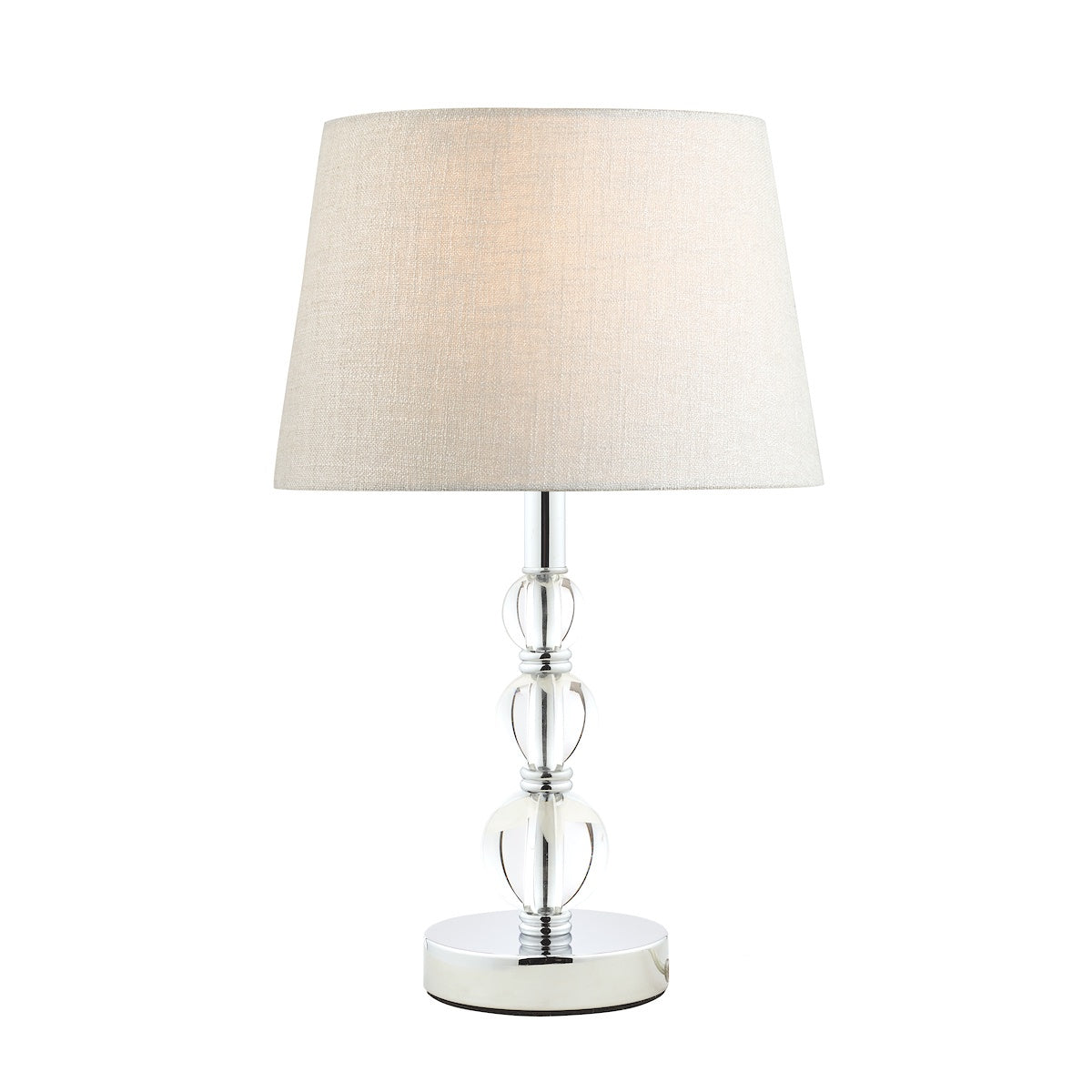 Laura Ashley Selby Polished Nickel & Glass Ball LA3732148-QTable Lamp Base Small