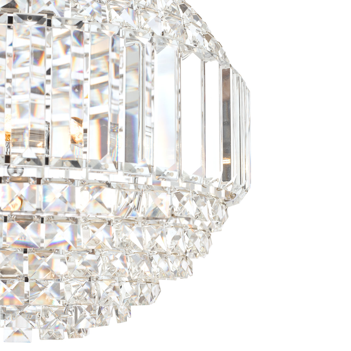 Laura Ashley Vienna Crystal & Polished Chr 5 Light LA3743651-Q   Orb Chandelier Celing Light