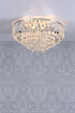 Laura Ashley Vienna 3Lt Flush Crystal Ceiling Light LA3756045-Q