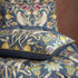 Liberty Traditional Floral Printed Piped Double Duvet Cover Set Navy