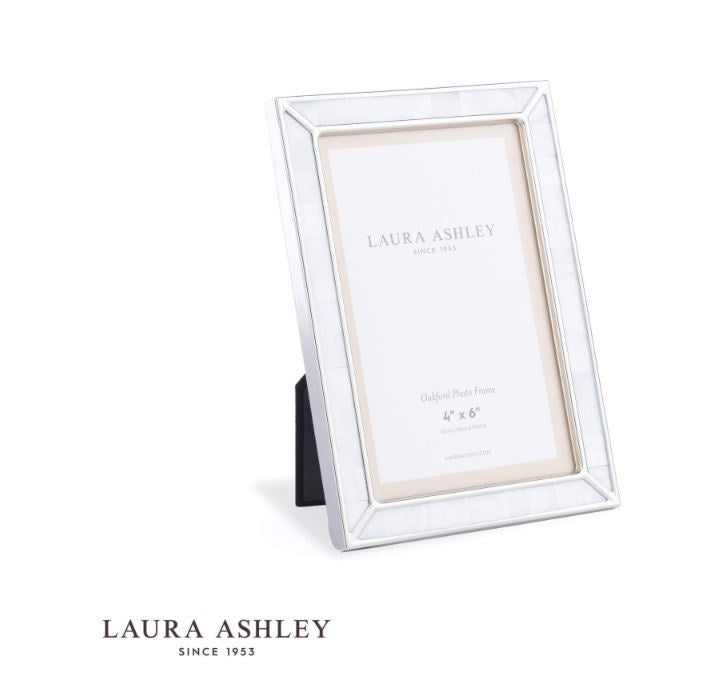 Laura Ashley Oakford Photo Frame Mother Of Pearl 4x6 Inch