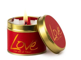 Love Scented Candle Tin by Lilyflame