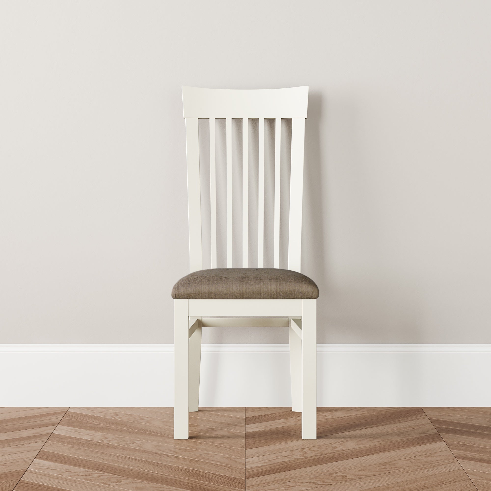 Richmond Slatted Dining Chair - Fabric Seat