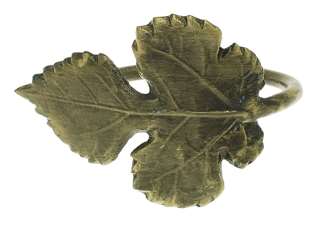 Leaf Napkin Ring Antique Gold