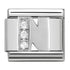 Nomination Silver CZ Initial N Charm