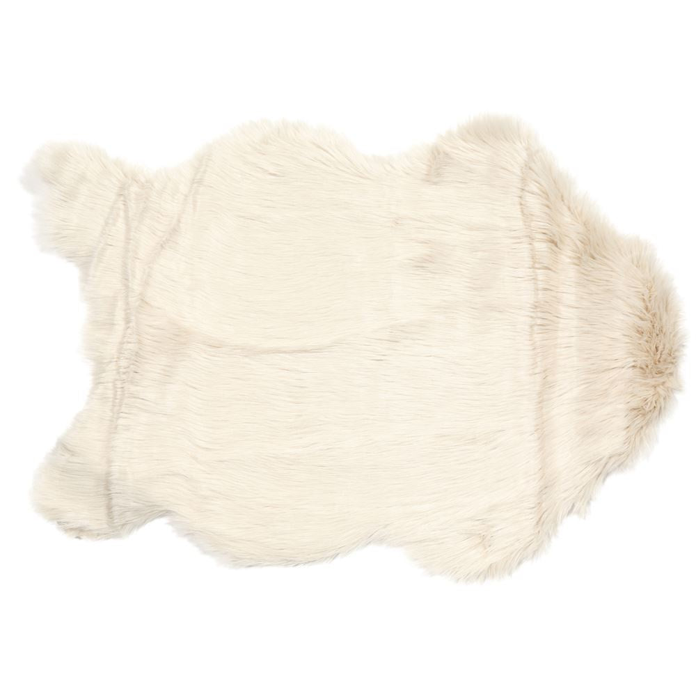 Natural Faux Sheepskin Rug