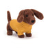 Jellycat Sweater Sausage Dog Yellow S3SDY