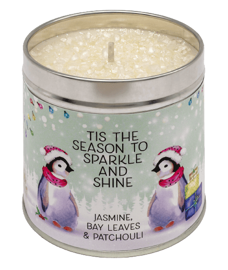 Tis The Season To Sparkle & Shine Candle Tin