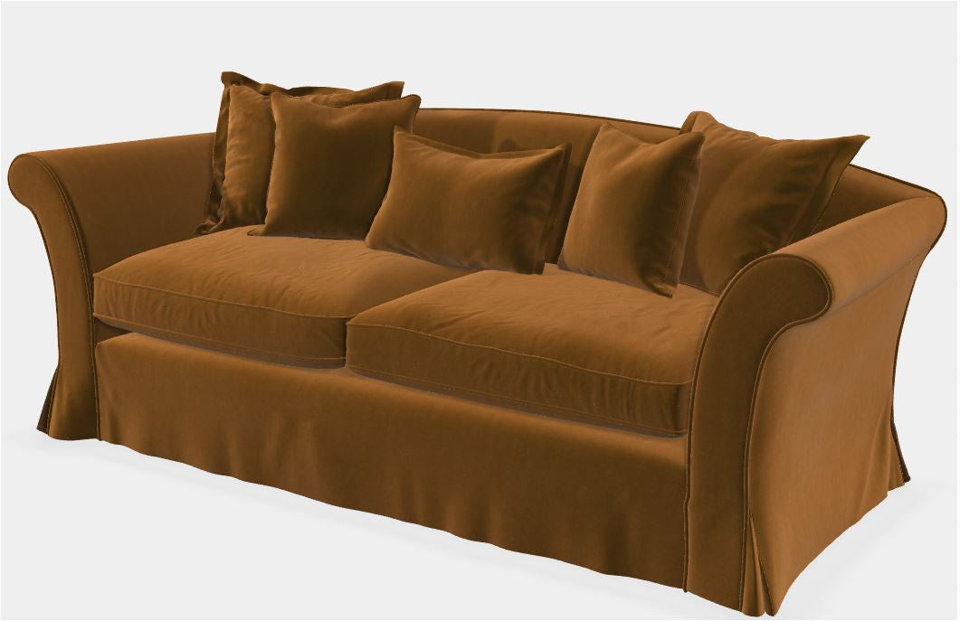 Florence Velvet Extra Large 4 Seater Loose Cover Sofa