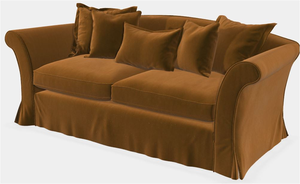 Florence Velvet Grand 3 Seater Loose Covers Sofa
