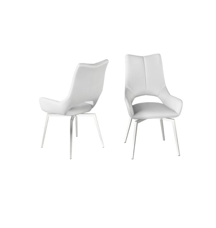 Swirl Swivel Chair - White