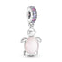Pandora Pink Murano Turtle Dangle Charm 798939C02
