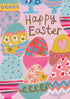 Happy Easter  Multi Coloured Eggs Card