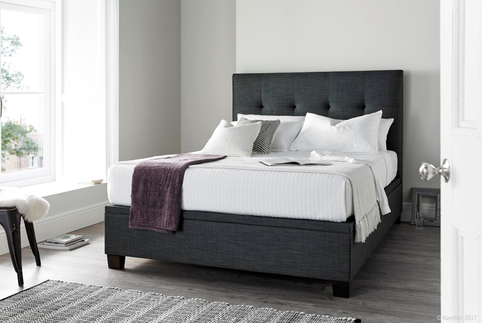 Hampshire 5FT Divan Bed - Slate