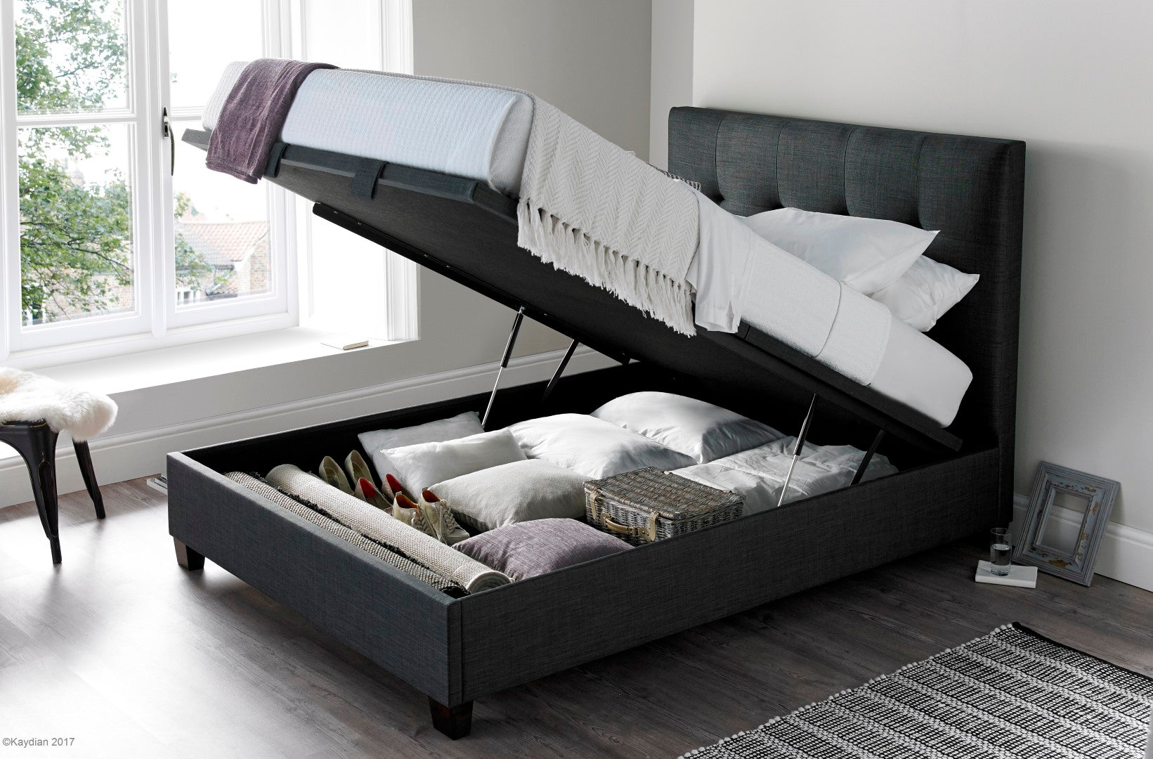 Hampshire 4FT 6 Divan Bed - Slate