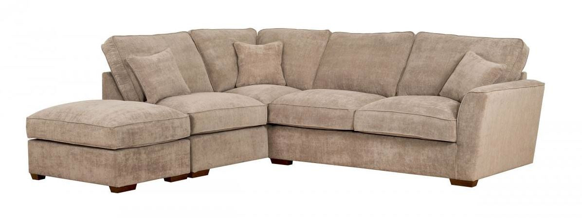 Pacific 1 Corner 2 Sofa Plus Footstool Standard Back A and B Fabric