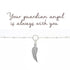 Mantra Angel Wing Charm Bracelet | Sterling Silver