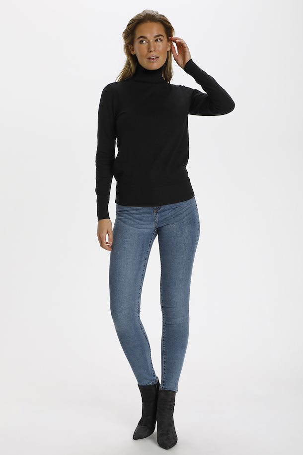 Saint Tropez Mila Rollneck Pullover Black