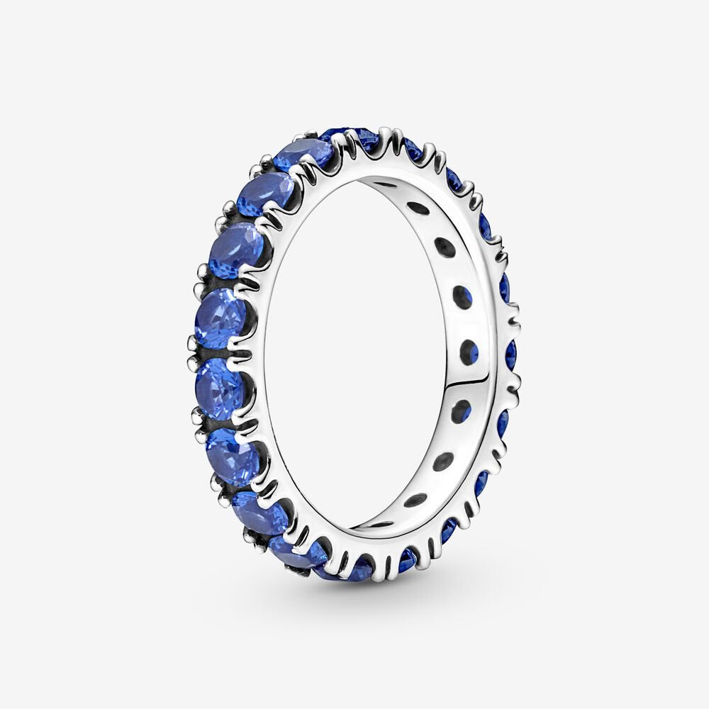 Pandora Blue Sparkling Row Eternity Ring