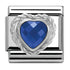 Nomination Silver Blue Faceted Heart Charm