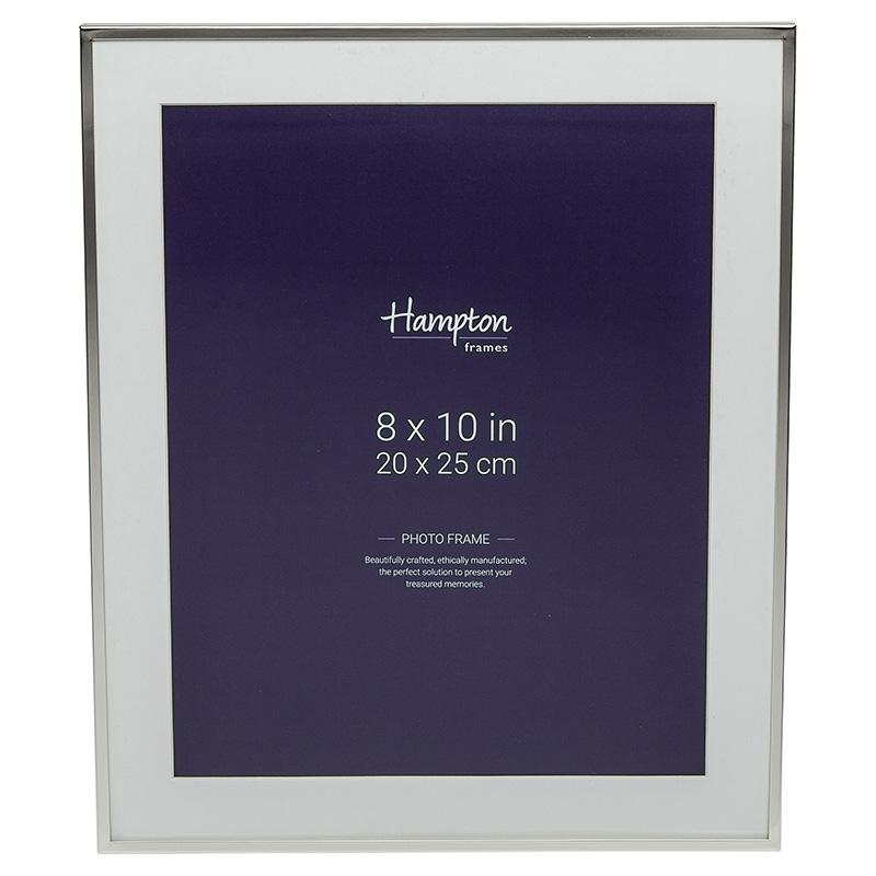 Mayfair 10x8 Silver Frame by Hampton Frames