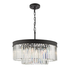 Dar Celeus 6 Light Chandelier CEL0622 anthracite And Crystal