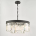 Dar Celeus 6 Light Chandelier CEL0622 anthracite And Crystal