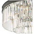 Dar Celeus 6 Light Flush Matt CEL4822 Anthrcite And Crystal