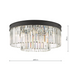 Dar Celeus 6 Light Flush Matt CEL4822 Anthrcite And Crystal