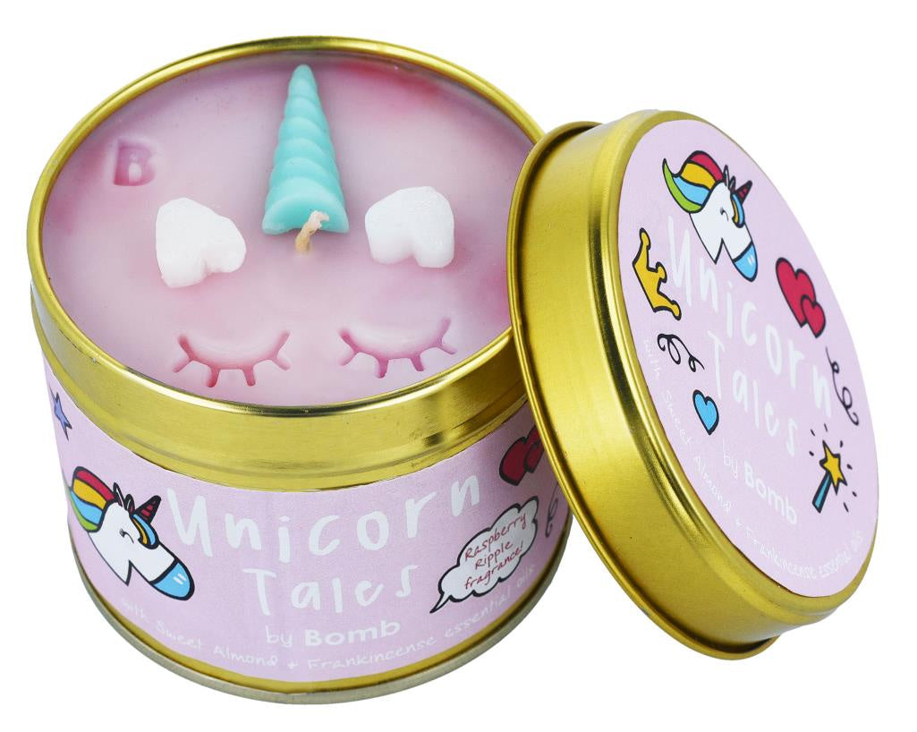 Unicorn Tales Tin Candle By Bomb Cosmetics
